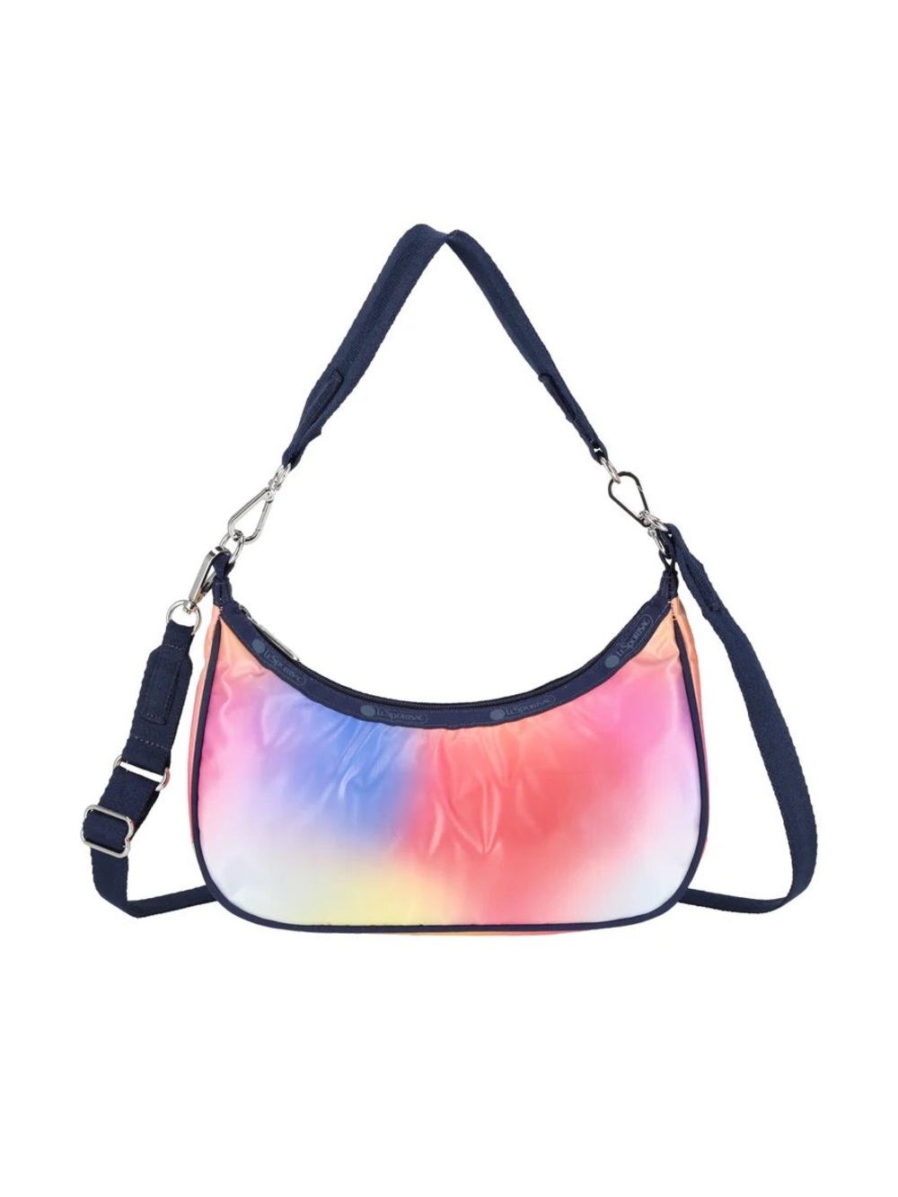 NWT Lesportsac Small Convertible Hobo Multi Gradient Shine